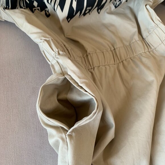 Gap Vena Cava Khaki Short Sleeve Mini Dress Tan Black Beige Awards Season - Picture 11 of 15